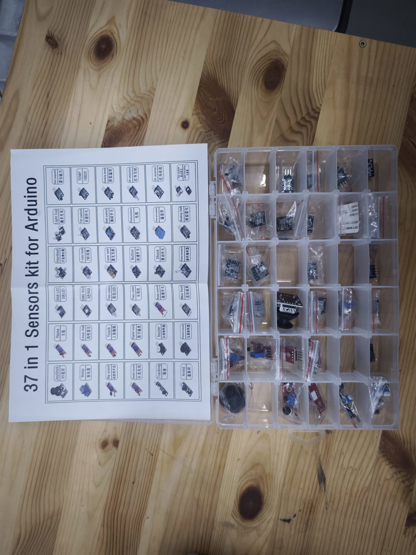 Arduino Sensors Kit, 37 in 1