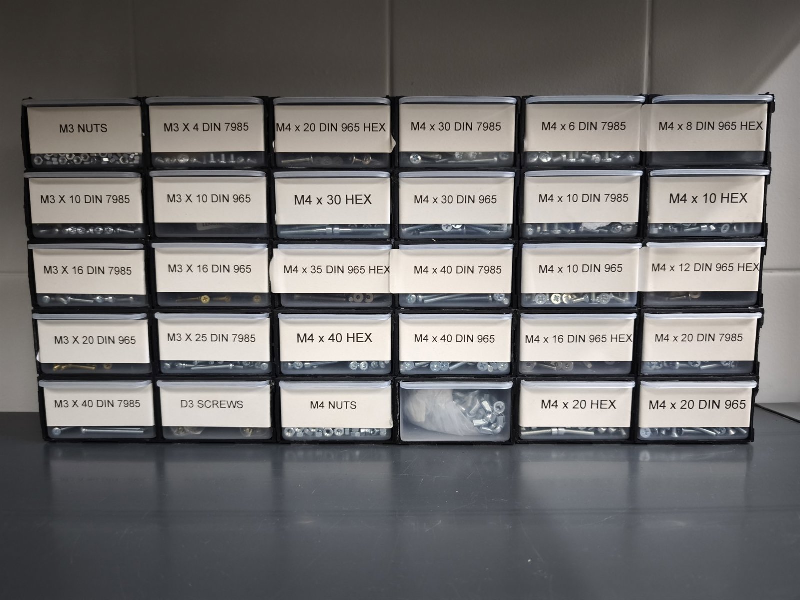 Fasteners Shelf
