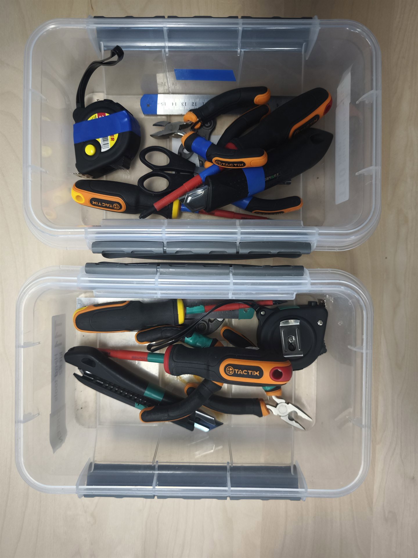 Hand Tool Kits, Blue and Yellow