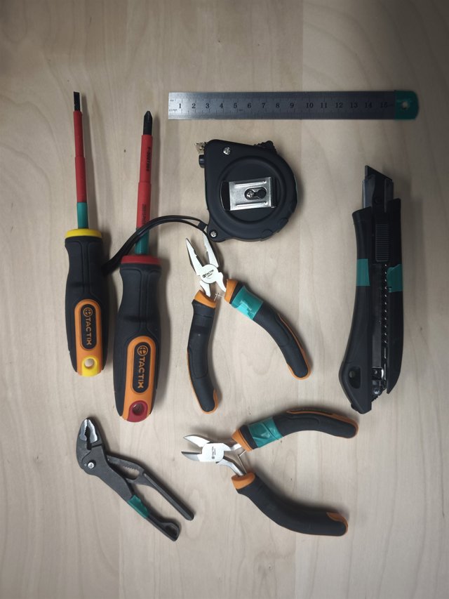 Hand Tool Kits, Blue and Yellow